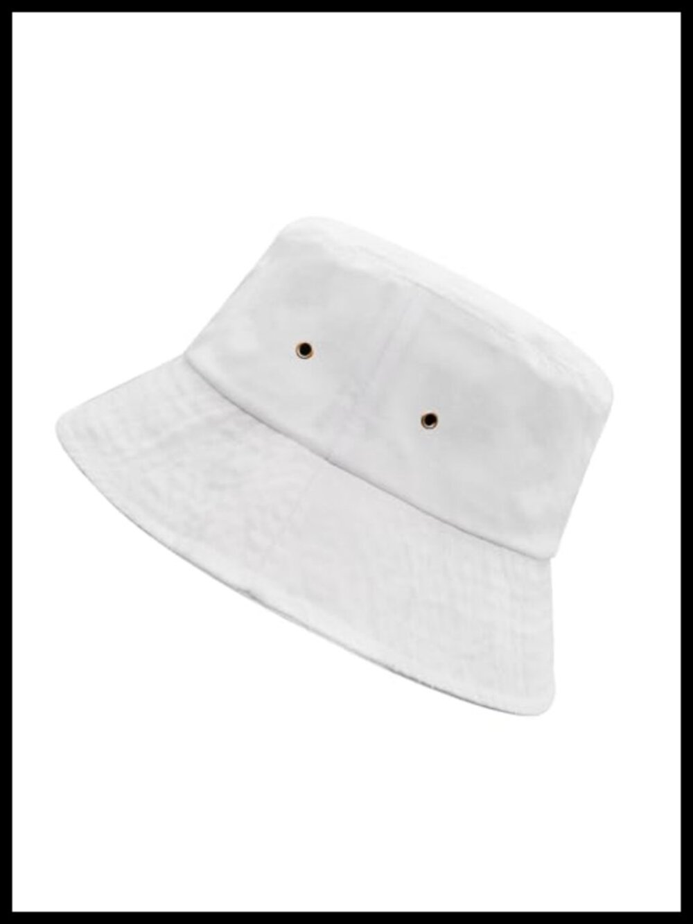 Vintage Washed Cotton Bucket Hat UPF50+ UV Protection Summer Fishing